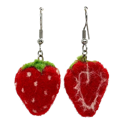 strawberry earrings